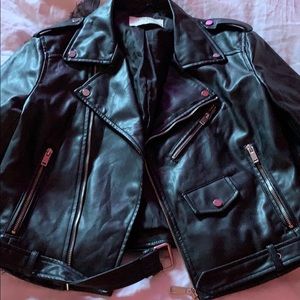 Zara faux leather jacket